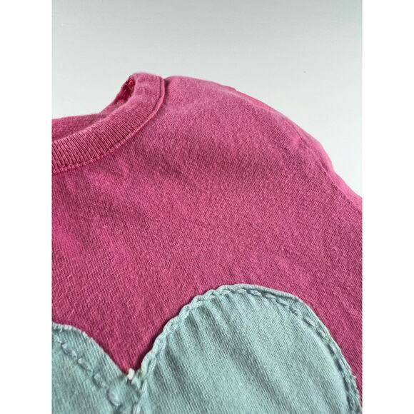 Mini Boden Pink Flower Applique Tee size 3 4 - Picture 8 of 8